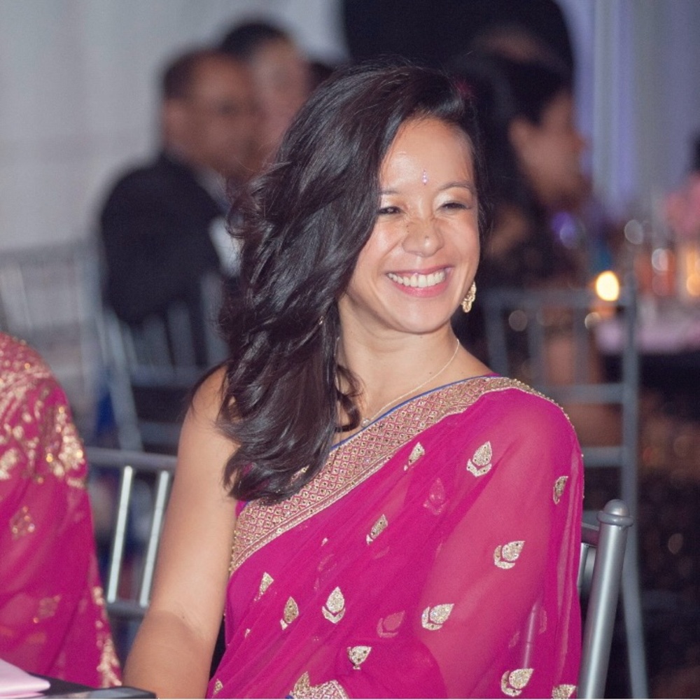 Elegant Pink Asymmetrical Sari, worn once!
